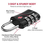 Luggage Lock TSA Approved (Black, 1P)