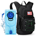 Lightweight Hydration Hiking Backpack with 3L Water Bladder (1.Black / 3L Bladder)