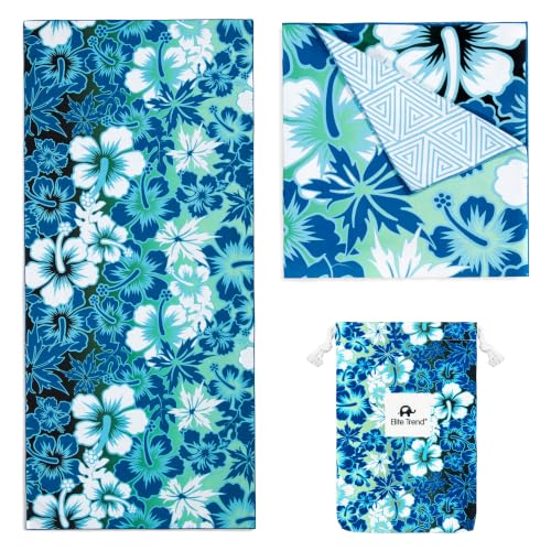 Quick Dry Microfiber Beach Towel (Hibiscus / Extra Large 78x35")