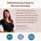 PureHug Baby Carrier (Cotton-Grey / Regular Fit (25"-50" Waist))