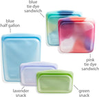 Stasher Premium Silicone Reusable Food Storage Bags, Tie Dye Multi, Lunch Bag - Image 5