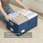 Storage Bins with Lids [3 (Royal Blue / XL(3-Pack))