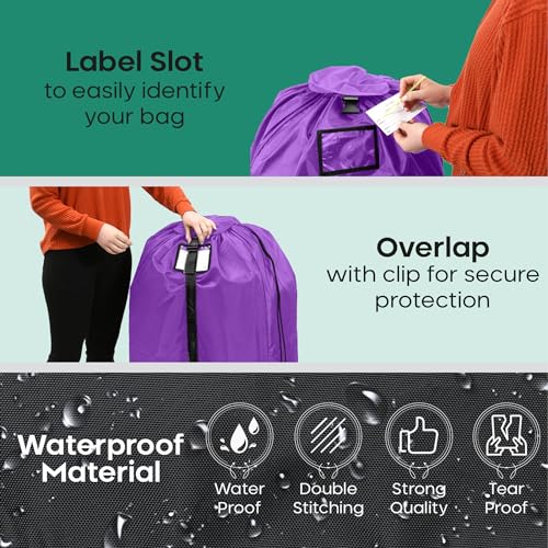 Large Stroller Travel Bag for Airplane (Purple / Large Stroller Bag)