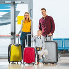 24 Inch Half Clear PVC Luggage Cover TSA Waterproof Protector