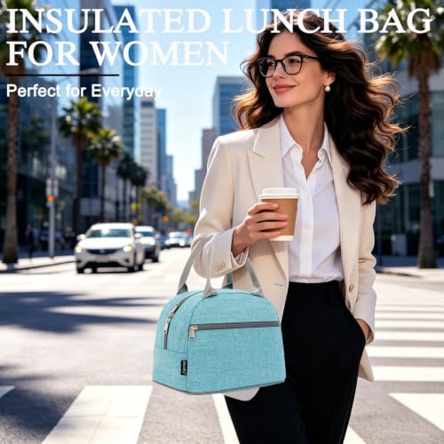 Insulated Lunch Cooler Bag (Sea Blue)