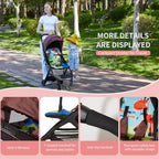 Superb Lightweight Travel Stroller (Brown)