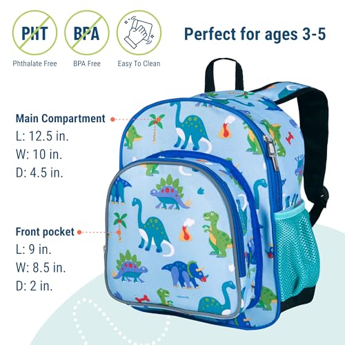 12 Inch Toddler Backpack for Kids (12 x 10 x 4.5 inches / Dinosaur Land)