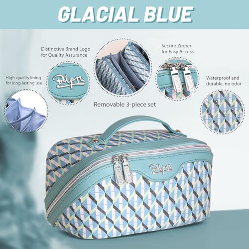 Travel Makeup Bags for Women (08-A-Blue)