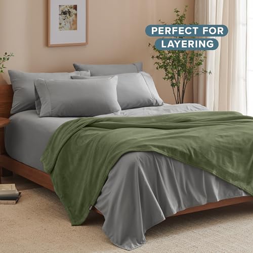 Fleece Blanket Luxury Microplush (Twin/Twin XL / 11 - Cypress)