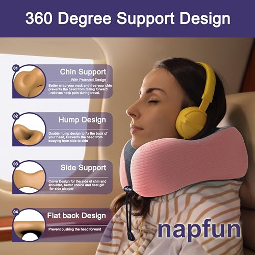 Neck Pillow for Travel (Pink)