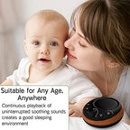 Brown Noise Sound Machine White Noise Machine Nonstop 30 Soothing Sounds Sound Therapy for Baby Kids Adults Sleep Machine 36 (Wood)