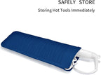 Silicone Heat Resistant Travel Mat Pouch for Hair Styling Tools (Navy Blue, 1 Pack)