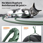 USB C Cable 6.6ft 2Pack (6.6+6.6FT / Green)