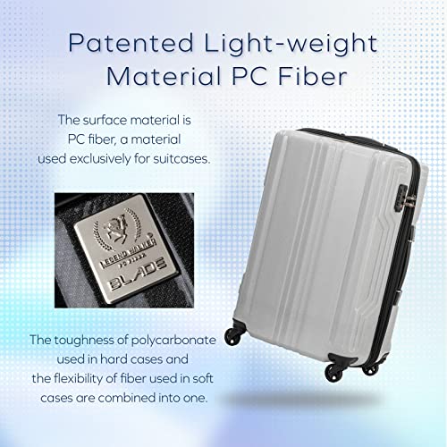 BLADE Ultralight PC Fiber Luggage 24 (White Carbon / 26 inch)