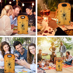 Halloween Spider 2 Bottle Wine Carrier Tote Bag Insulated Wine Bottles Neoprene Bag with Secure Carry Handle Portable Wine Cooler Bag for Travel Picnic Beach (Halloween Spider)