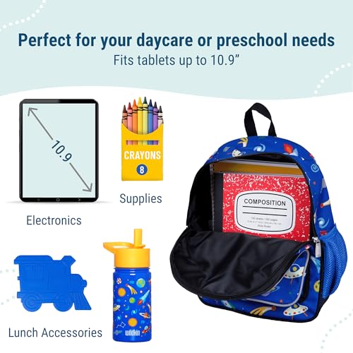 12 Inch Toddler Backpack for Kids (12 x 10 x 4.5 inches / Out of This World)
