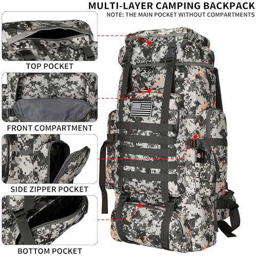 Hiking Backpack for Men 70L (70l-graycamo)