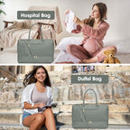 Travel Bag Weekender Bags for Women (61-Dark Green / 40L-Large)