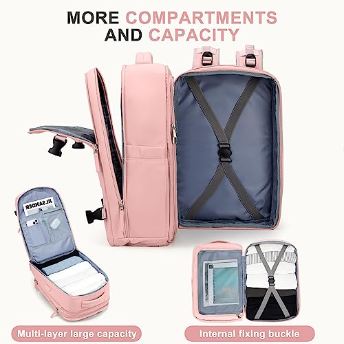 Large Travel Backpack For Women Men (45l / Pink)