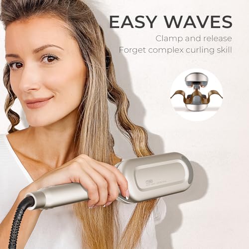 Curling Iron Hair Crimper Waver (Elegant Gold / 1.25 Inch)
