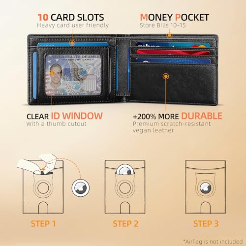 AirTag Wallet (Oil Black)