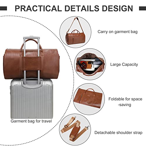 Garment Bags for Travel (C-Brown)