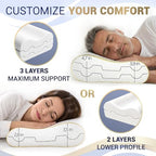 1 Pack Memory Foam Pillow (Queen - 24 x 14 x 5.1" (1-Pack))