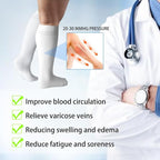 LEVSOX Compression Socks for Pregnant Women 20-30 mmHg Knee High Cute Funny - Image 6