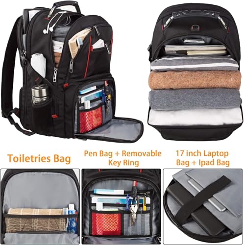 Travel Laptop Backpack (Red)