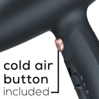 Beurer HC25 Travel Hair Dryer for with Voltage Switch, Powerful Blow Dryrer with Ion Function, 1600W, Anti Frizz, Foldable & Lightweight Styler, Nozzle Attachment