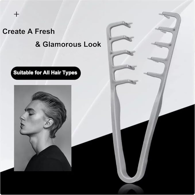 2026 Upgrade Texture Comb — Men's Fluffy Texture Hair Styling Appliances, Volume And Grooming Accessory For Women, Maximum Lift Hair Roots Volume Tool (Green x 1pc)