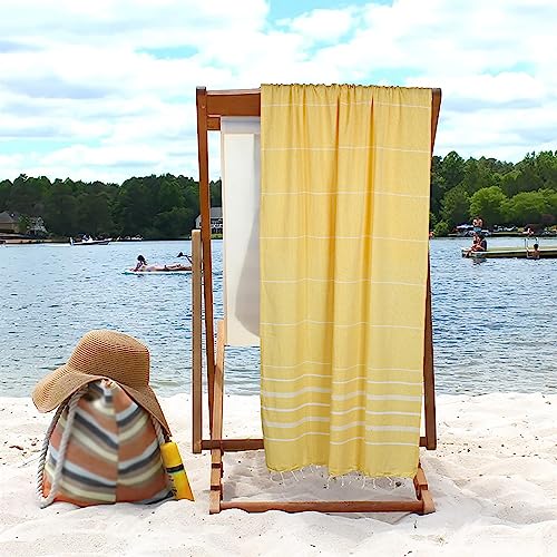 Cotton Turkish Beach Towels (39 x 72 inch ( Beach towel - 4 PACK ) / Yellow)