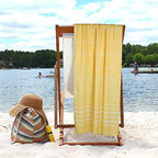 Cotton Turkish Beach Towels (39 x 72 inch ( Beach towel - 4 PACK ) / Yellow)