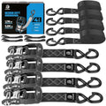 Ratchet Straps 1.5" x 15ft (Black / 15 ft)