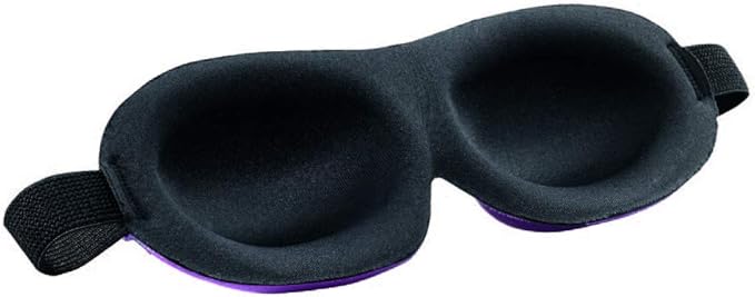 Bucky Ultralight Comfortable Contoured Travel and Sleep Eye Mask, Aqua Eyelash - Image 2
