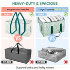 2 Pack Oversized Moving Bags with Reinforced Handles (2-Pack / Antique Folidage)