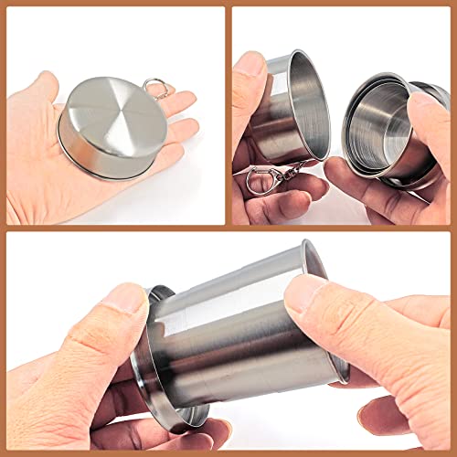 8.45oz Collapsible Travel Cup with Keychain (8.5 Ounces)