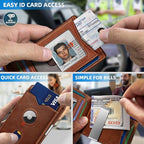 Airtag Wallet for Men (Brick Brown42)