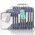 9 Set Compression Packing Cubes for Travel (Bluish Purple / 9 pcs)