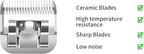 Professional Detachable Replacement Ceramic Blades set,compatible with oster Classic 76/Star-Teq/Power-Teq andi A*dis AGC,BDC,BGC,MBG Series Clippers (7 pcs)