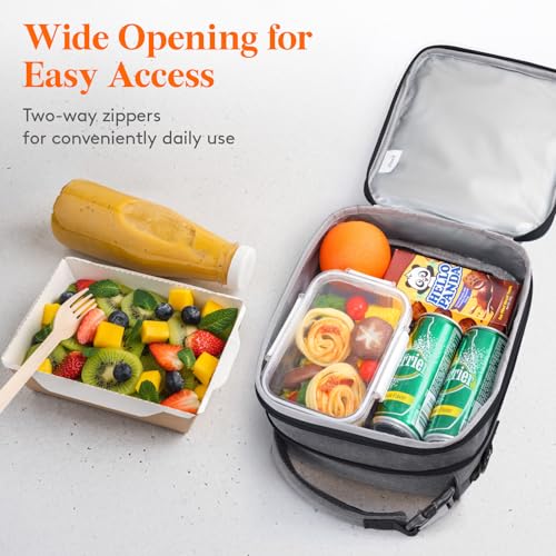 Insulated Lunch Box for Men (Gray / 8.2L)