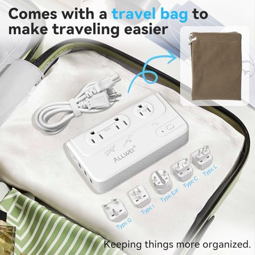 2000W Voltage Converter 220V to 110V Travel Adapter