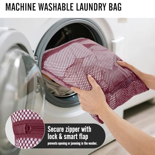 10 Set Packing Cubes for Travel Essentials (12 Wine Red)