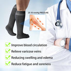 Viscose Made from Bamboo Compression Socks for Women&Men 20 (Large / 4 Pair-grey)