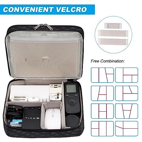 Electronic Organizer Travel Case (zipper-black)