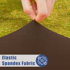 2 Pack Rectangle Spandex Fitted Table Cloth (Coffee / 48" x 24" (Rectangular))