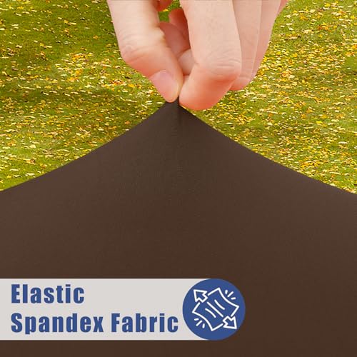 2 Pack Rectangle Spandex Fitted Table Cloth (Coffee / 48" x 24" (Rectangular))