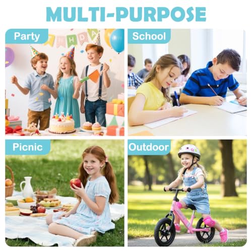 Kids Lunch box Insulated Soft Bag Mini Cooler Back to School Thermal Meal Tote Kit for Girls (Sea Blue)