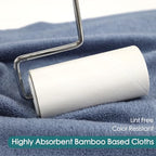 Face Wash Cloths 6 Pack (Slate Blue / 10x10 inch-6 Pack)