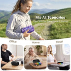 Weekly Travel Pill Organizer 2 Times a Day AM PM Rainbow Pill Box (A Canvas Green 01 / 1 Set Canvas Case)